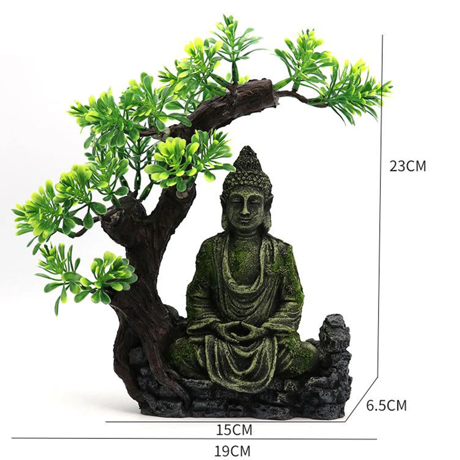 Резная Фигурка Дзен Будды аквариум скрывающий домашнее настольное украшение |