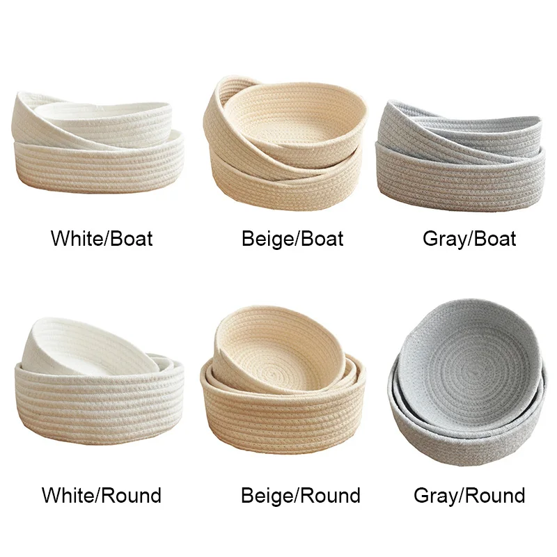 Ручная тканая корзина для белья хранения офисная ручная работа Трикотажная