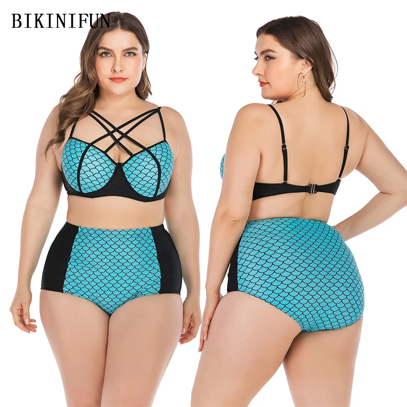 Новый сексуальный купальник большого размера женское бикини с принтом в виде