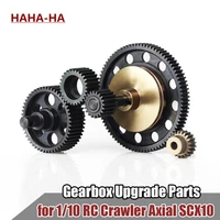 rc 110 complete set hardened steel transmission gears with motor gear for crawler car axial scx10 gearbox upgrade parts
