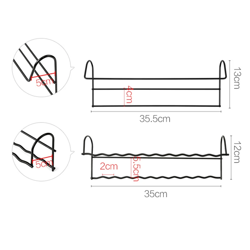 Двухслойная Вешалка из кованого железа экономящая пространство кронштейн для