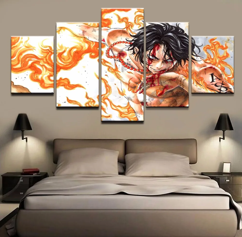 Настенные художественные плакаты холст 5 шт. цельный персонаж анимационные