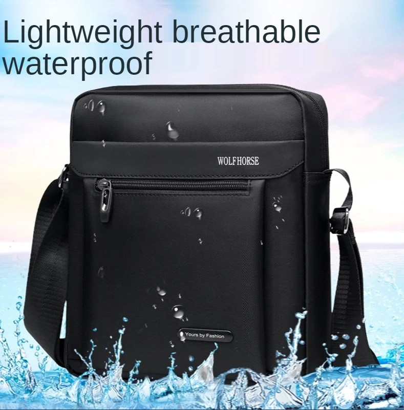 

Men Shoulder Bag Crossbody Bag 2021 New Vertical Oxford Waterproof Cloth Shoulder Bag Fashion Handbag Briefcase Ipad Bag for Men