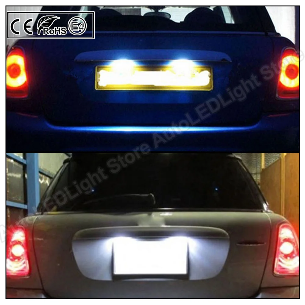 2 шт. светодиодный номерной знак светильник лампа для MINI COOPER R56 хэтчбек 2007 2013 R57