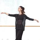 Топ для восточных латинских танцев живота для взрослых, свободная прозрачная блузка, рубашка, костюм для танца живота, Женская Одежда для танцев