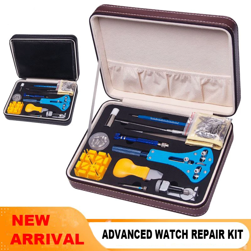 Инструмент для ремонта часов комплект футляр из ПУ сумка хранения часовщик
