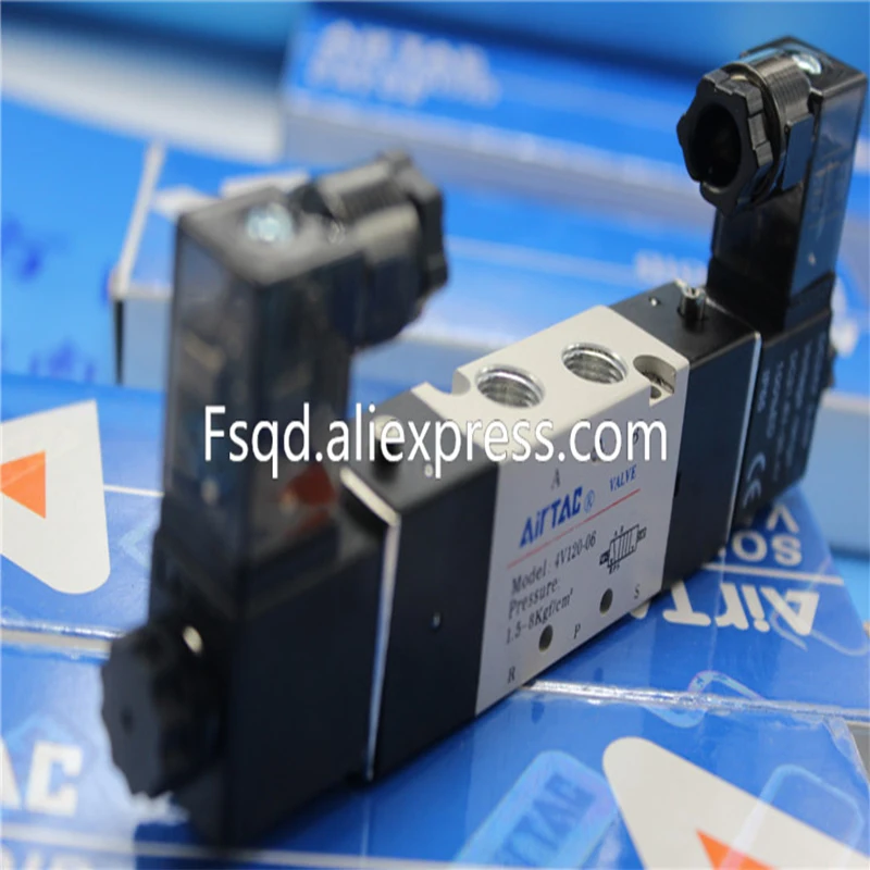 Электромагнитный клапан AIRTAC 4V120-06 24В постоянного тока 220 В качественные