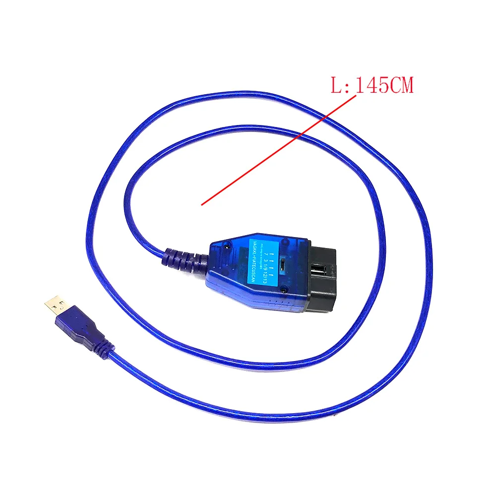 USB-кабель KKL OBD 2 FT232RL Chip VAG-COM 409 1 OBD2 OBDII диагностический сканер для VW Audi Seat Skoda |