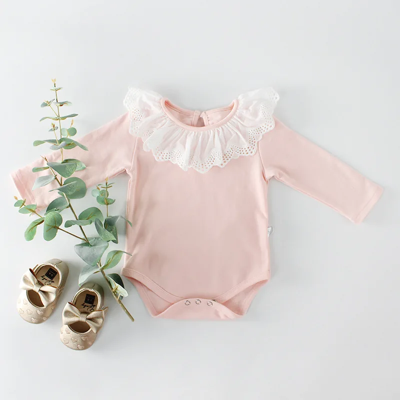 Baby Girls Jumpsuits 2020Autumn Full Sleeves Lace Boys Romper baby girls clothes | Детская одежда и обувь