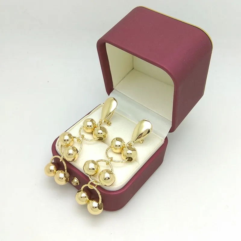 

Kingdom Ma Wholesale Tassel Long Drop Earrings Africa Earrings for Women Fashion Female Jewelry Gold Color Wedding Earring