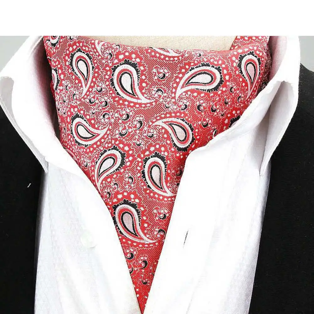 Men Paisley Floral Cravat Tie Scarves Ascot Wedding Business Neckwear Necktie QNTIE0316 | Аксессуары для одежды