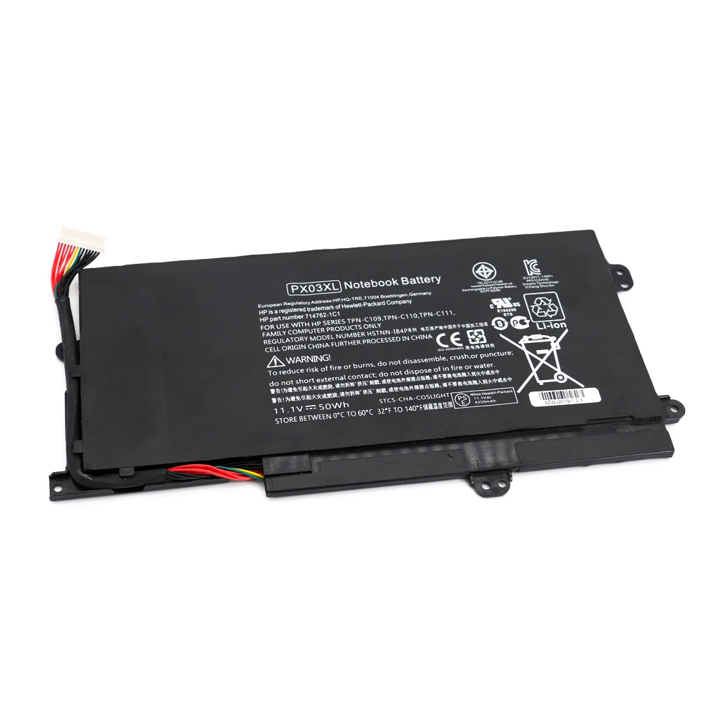 

PX03XL Laptop Battery For HP ENVY 14 Sleekbook Series HSTNN-LB4P TPN-C109 C110 PX03XL ENVY14 M6-K M6-k015dx M6-1101sg M6-1105DX