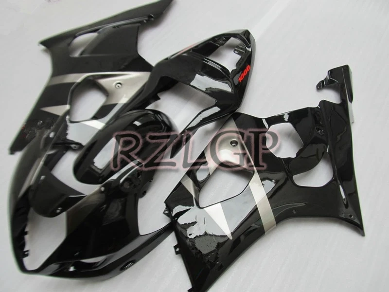 

Silver Black O932 Injection mold Fairing kit for GSXR1000 K3 03 04 GSXR 1000 2003 2004 ABS Pastic White black Fairings set+gifts