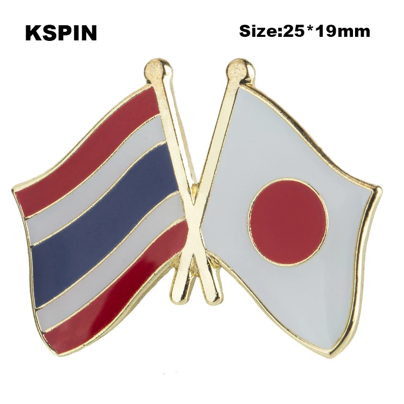 

Japan Friendship Flag Badge Flag Brooch National Flag Lapel Pin International Travel Pins