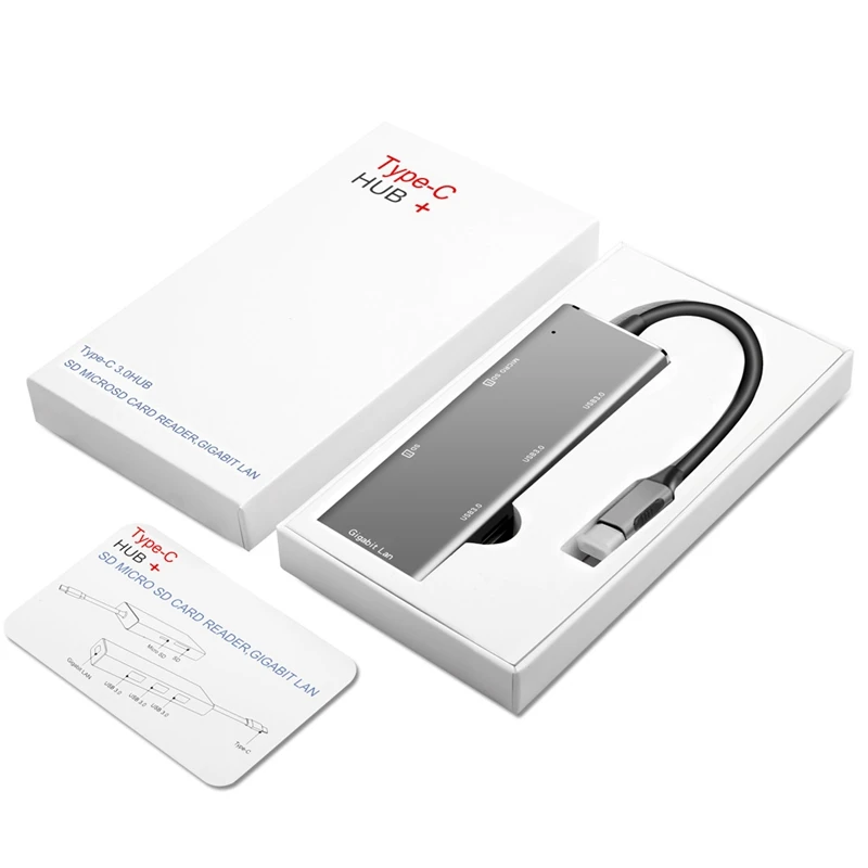 Type-C 3 1 док-станция алюминиевая многофункциональная Pro HUB к HDMI/SD/USB 3.0X 3/TF |