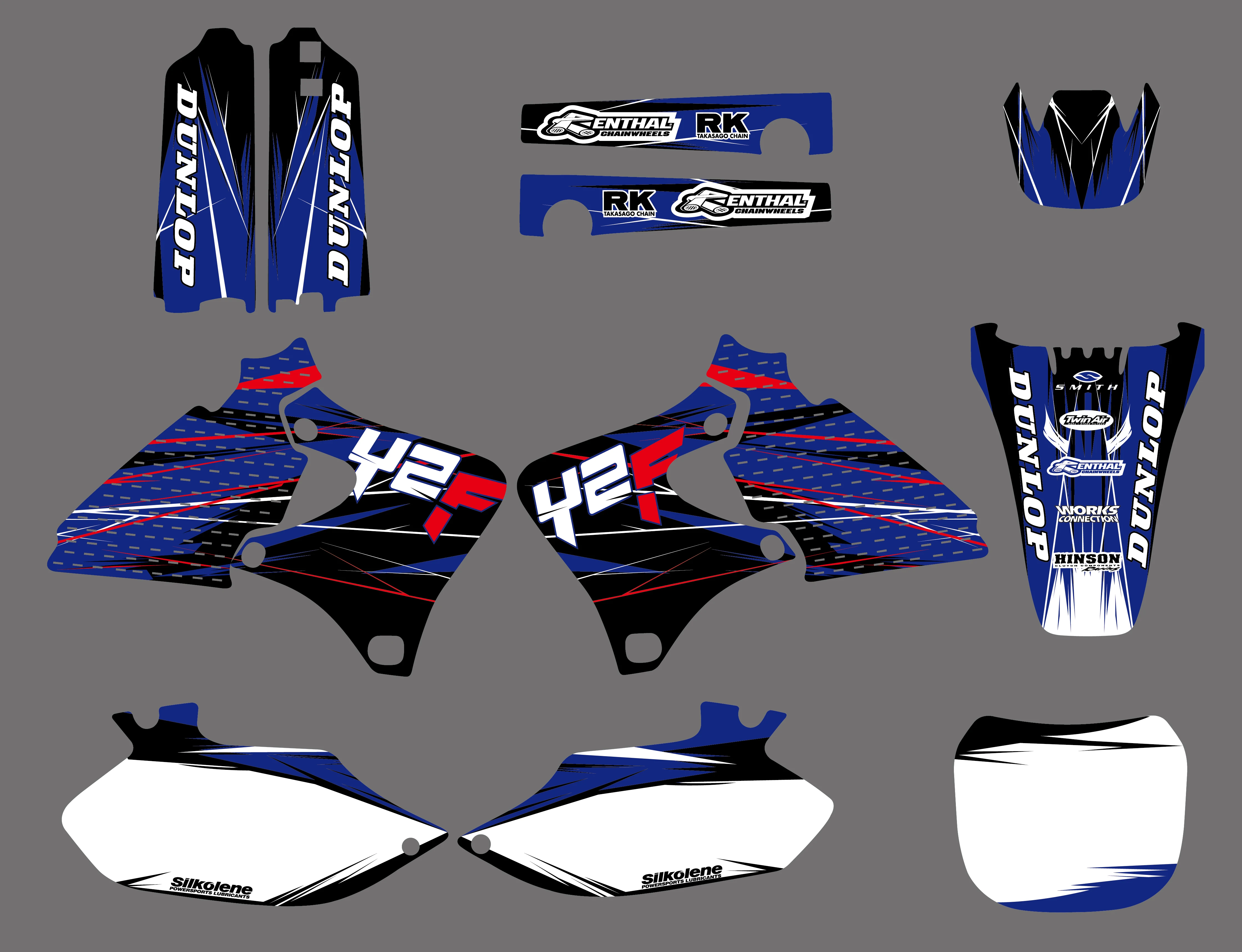 Графические фоны наклейки наборы для Yamaha 4 мазка YZ250F YZ400F YZ426F 1999 2000 2001 2002 YZ 250 400 426