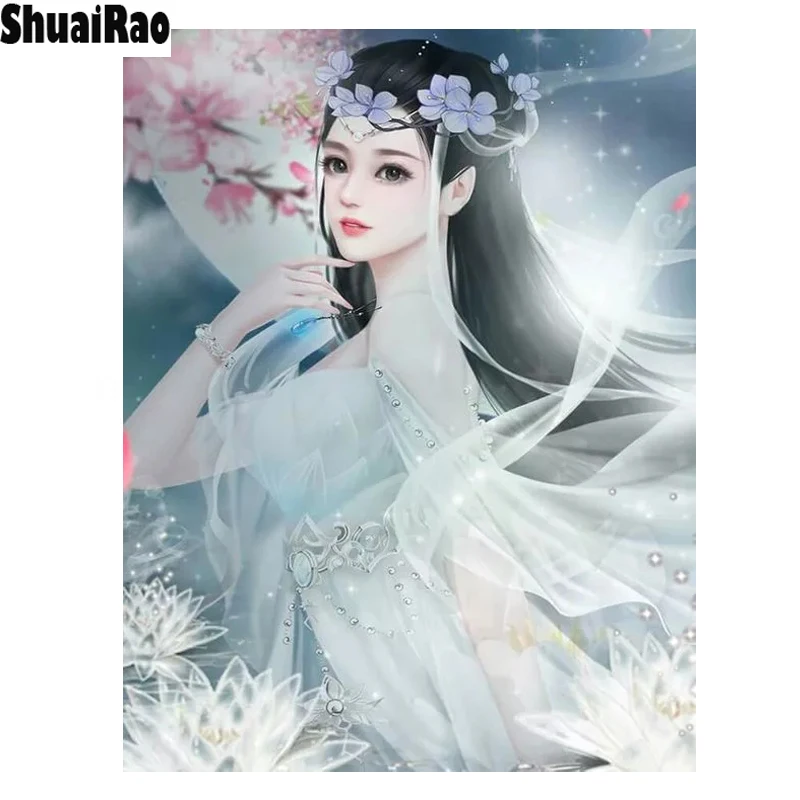 Элегантные китайские женские Стразы вышивка Настенный декор мозаика алмаз