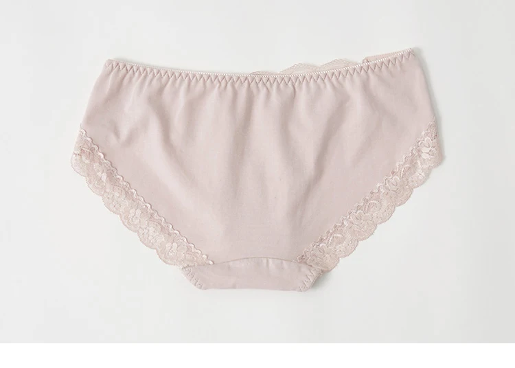 3pcs/lot Seamless low waist japanese hipster panties for women sexy lace underwear cotton briefs XXL plus size interior knickers