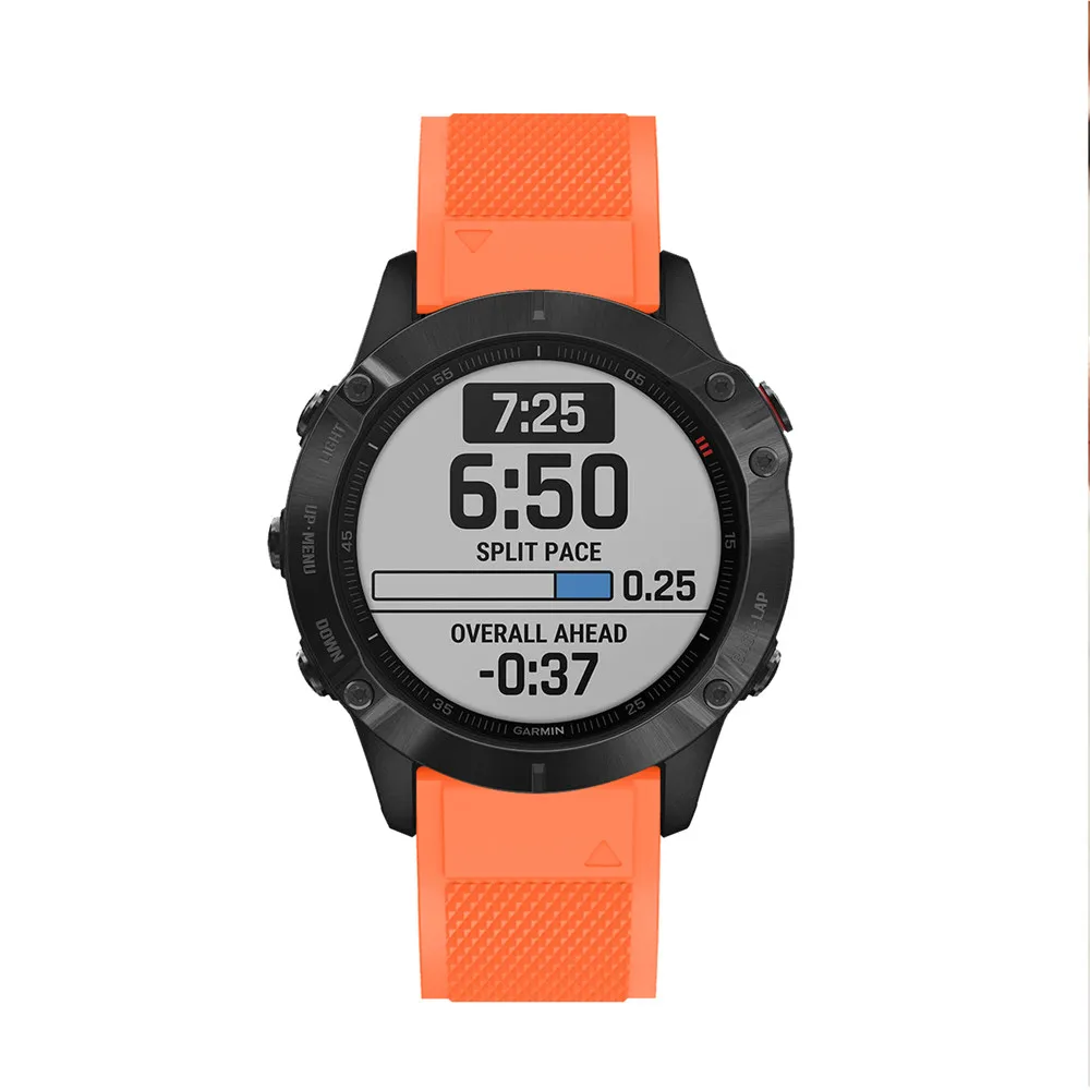 26 мм силиконовый ремешок для часов Ремешок Garmin Fenix 6X6 6S Pro 5X5 5S Plus 3 часы браслет