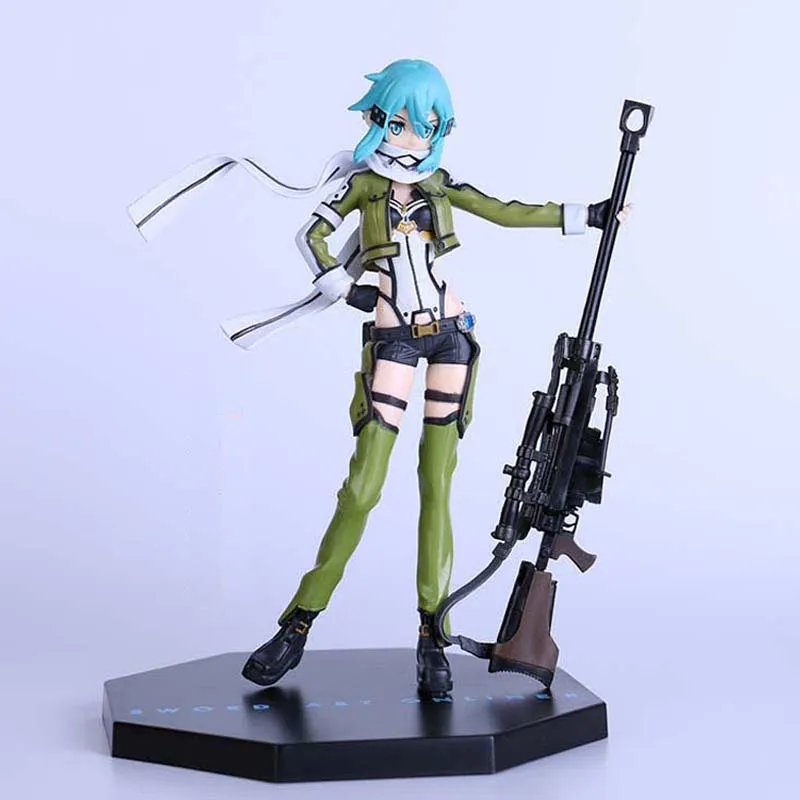 Аниме САО ГГО фантомная пуля Синон экшн-фигурка меч арт онлайн Асуна фигурка ПВХ