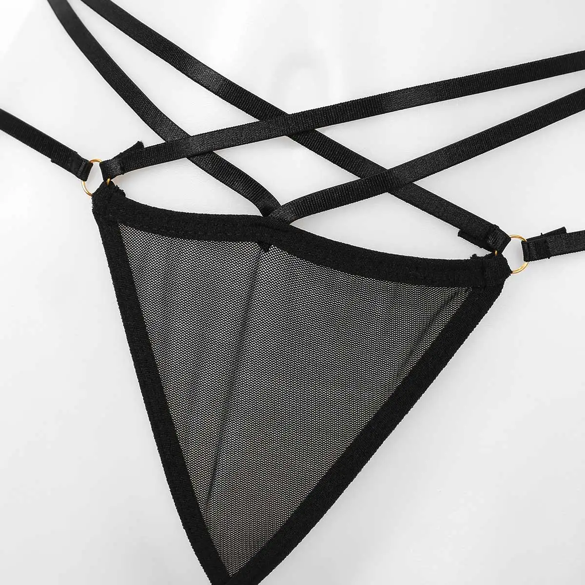 Женские сексуальные Эротические трусики Прозрачное нижнее белье в сетку с