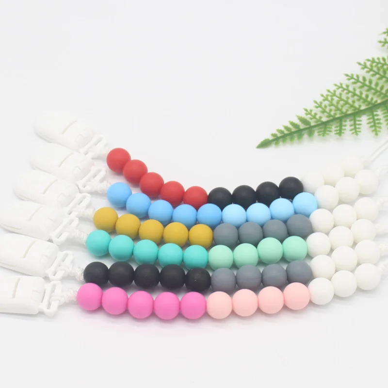 Симпатичные Красочные Бусины новинка зажим для соски пустышки цепочка детский