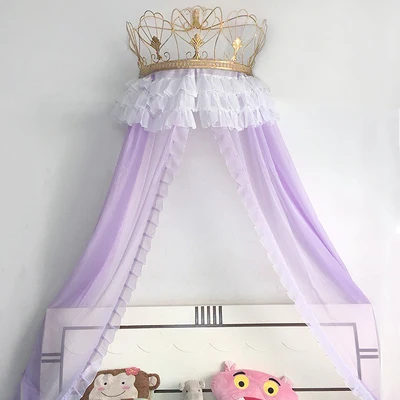 

Crown mosquito net holder Mosquito net Princess children's bedside decorative bracket