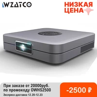 wzatco d1 dlp 3d projector 300inch home cinema support full hd 1920x1080p32gb android 5g wifi ac3 video beamer mini projector