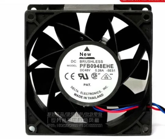 

For Delta Electronics PFB0948EHE -5E51 Server Cooling Fan DC 48V 0.26A 90x90x38mm 3-wire