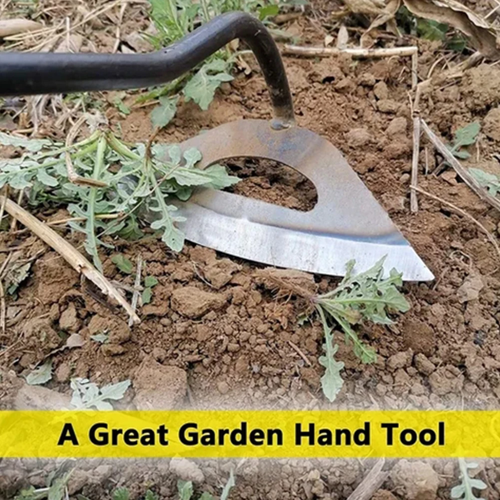 

1pc All-steel Hardened Hollow Hoe Handheld Weeding Rake Planting Vegetable Farm Garden Agriculture Tool Weeding Accessories