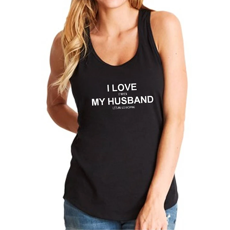 Мне очень нравится когда мой муж позволяет мне делать покупки майки хлопковая