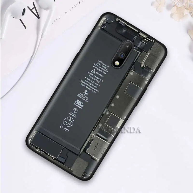 Battery Camera Gameboy Case for Oneplus 8T 8 7T Nord Z 7 Pro 5G Coque for Oneplus8 One Plus Z Black Silicone Phone Covers images - 6