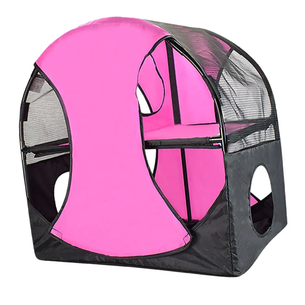 Двухэтажная башня для скалолазания кошек дышащий сетчатый домик котенок