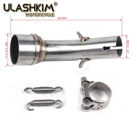 r25 r3 adapter modified scooter muffler motorcycle middle exhaust pipe for yamaha yzf r25 r30 r3 2015 2016