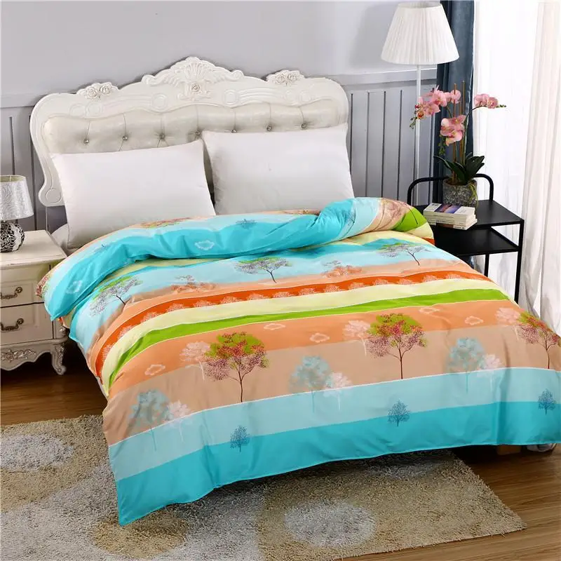 

1 piece 100% combed cotton fabric high-grade active printing with zipper duvet cover customizable size