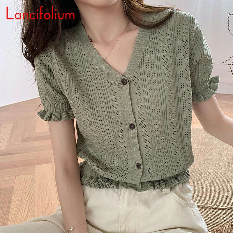 Женский ТРИКОТАЖНЫЙ УКОРОЧЕННЫЙ ТОП на пуговицах белый винтажный кардиган