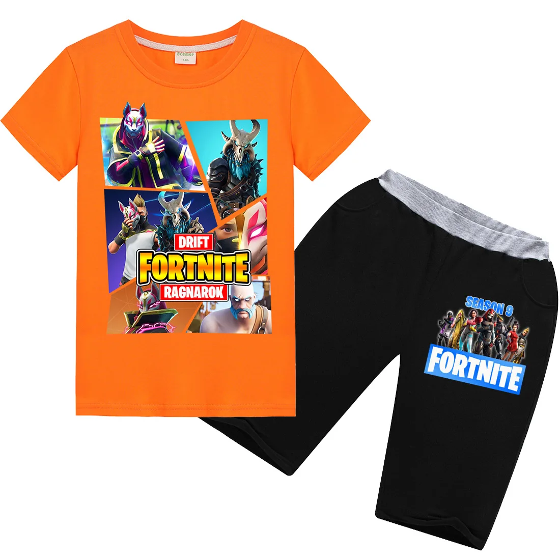Детская футболка Fortnites крутая летняя мультяшная модные шорты для мальчиков и