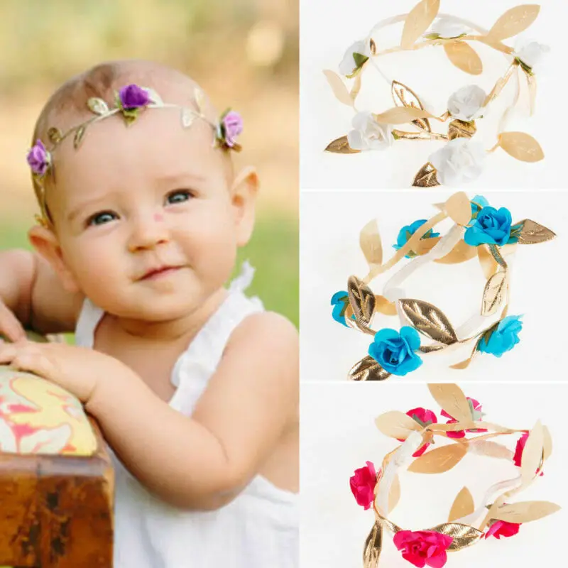 Ободок для волос с цветочным орнаментом новорожденных девочек | Дом и сад