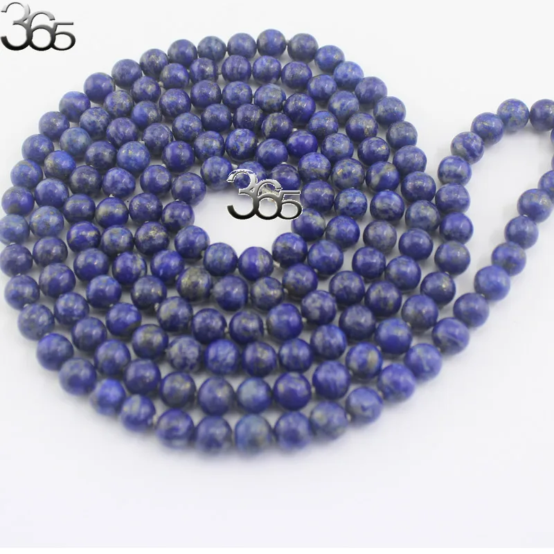 Бесплатная доставка подарочная упаковка 54 дюйма 8 мм синие лазуритовые бусины