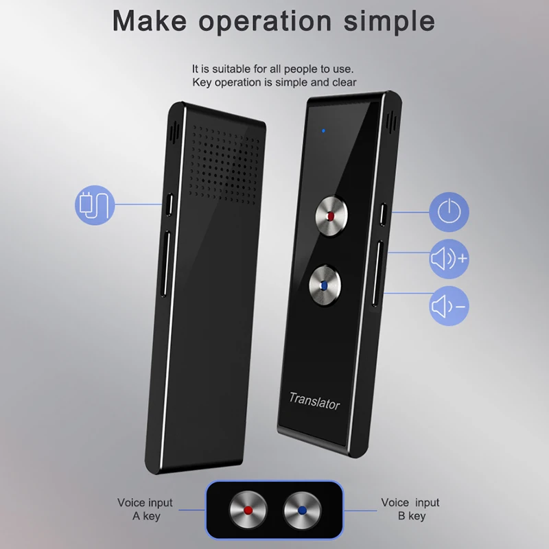 

Translation Machine T8 + Aluminum Alloy Intelligent Translation Convenient Recording Photo Translation 44 Language Translation