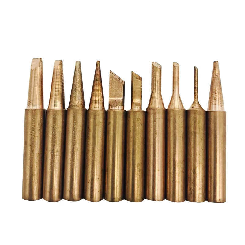 

10pcs pure copper Iron tip 900M-T soldering tip for Various Models soldering rework station soldering iron station