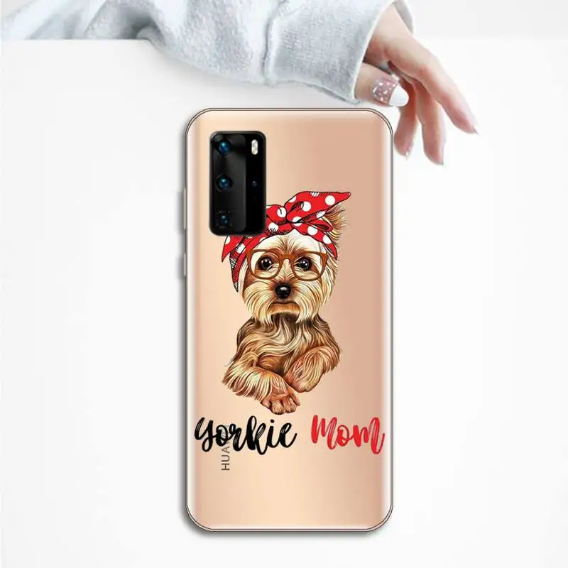 

Yorkshire terrier dog Newest Phone Case Transparent for huawei honor P 40 30 20 lite Pro 10 i 8 9 x p smart 2019