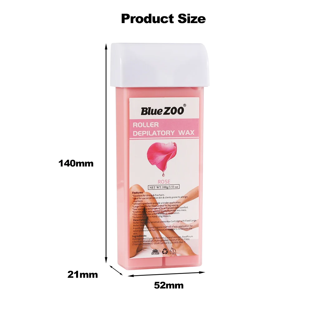 Blue ZOO, 100 г, роликовый эпиляционный воск, эпилятор для рук, ног, подмышек, тела, воск для удаления волос, несколько ароматов, инструменты для удаления волос