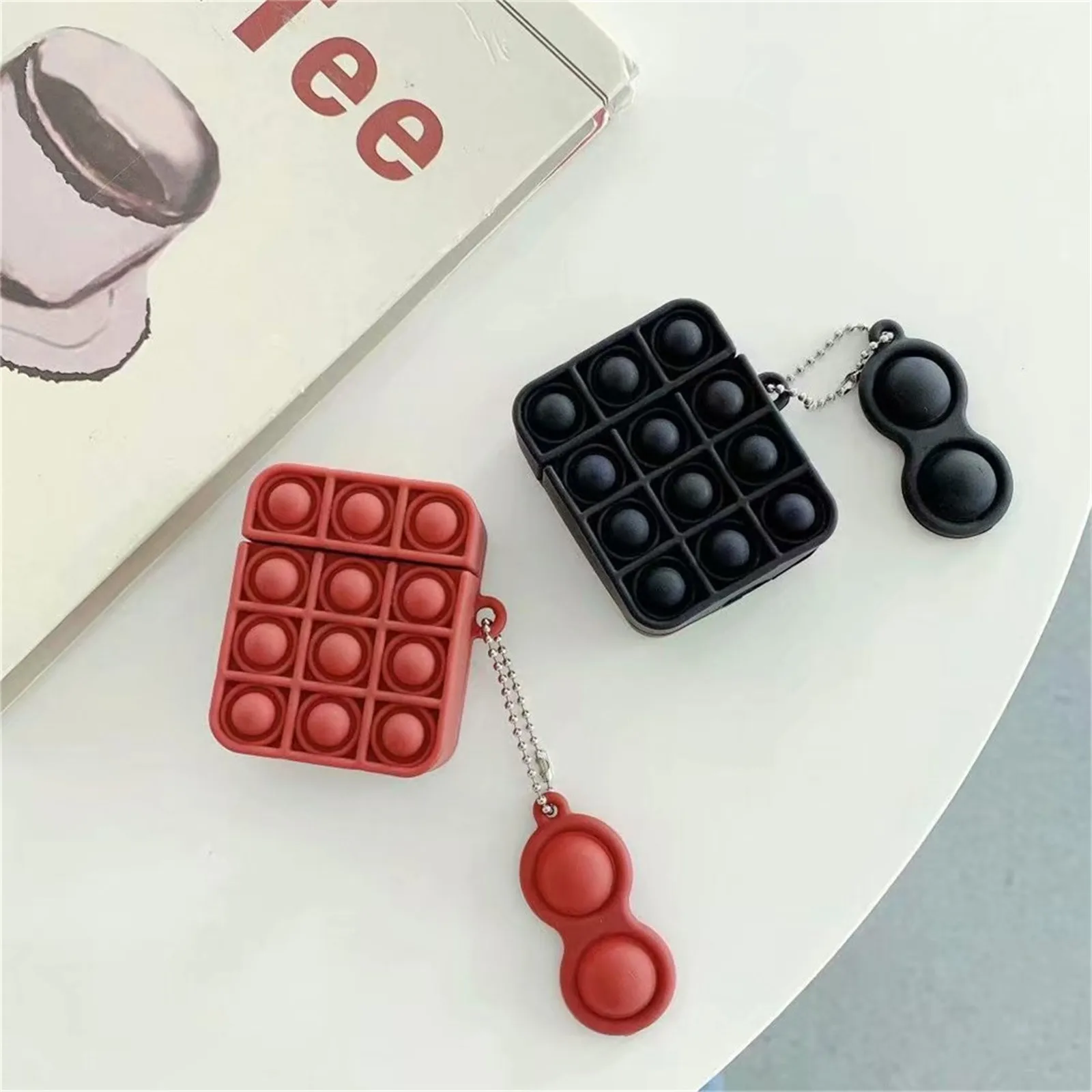 

Relive Stress Cute Silicone Headphone Case For Apple Airpods Pro Shockproof Cover For AirPods 2/1