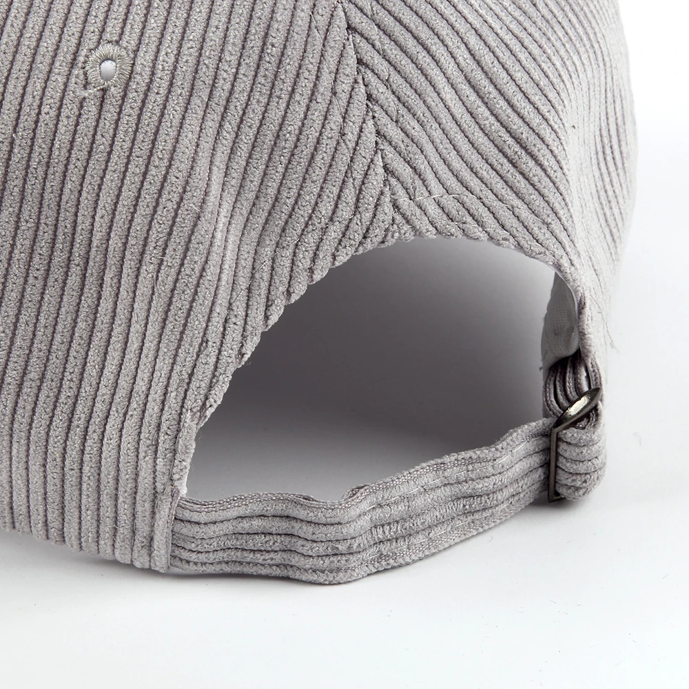 Бейсболки мужские и женские FOXMOTHE осенне-зимние вельветовые регулируемые черные