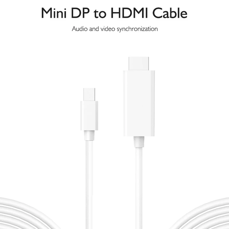 Кабель-адаптер Displayport-Hdmi штекер Dp-Hdmi 4 K X 2 белый 1 8 м | Электроника