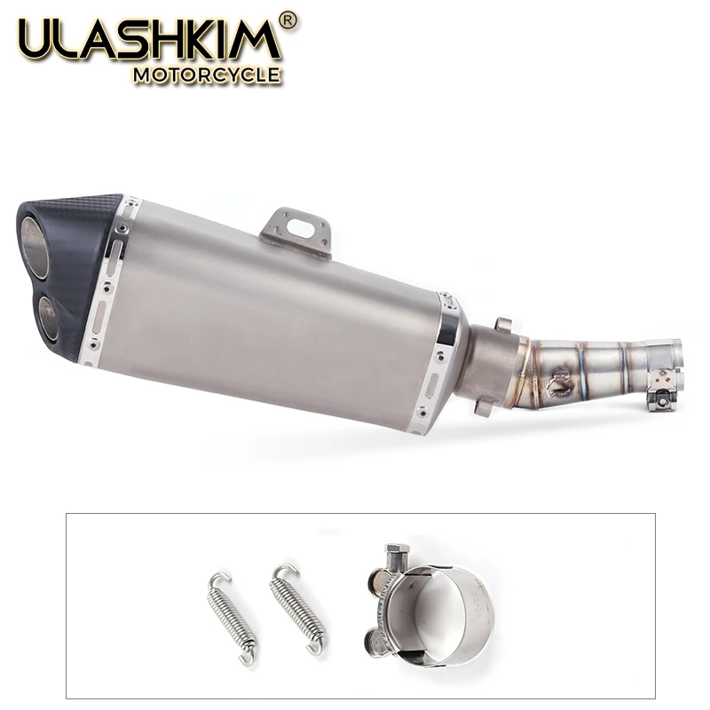 

Глушитель выхлопной трубы для мотоцикла, средняя труба для Kawasaki Z250 2008-2015 Ninja 300 2013-2016 Ninja 250R 2008-2016
