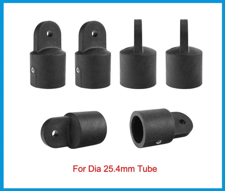 

12 PCS Universal Boat Nylon Fittings Hardware Set Black Fits 3 Bow Bimini Top lightweight and durable Yacht Accessories