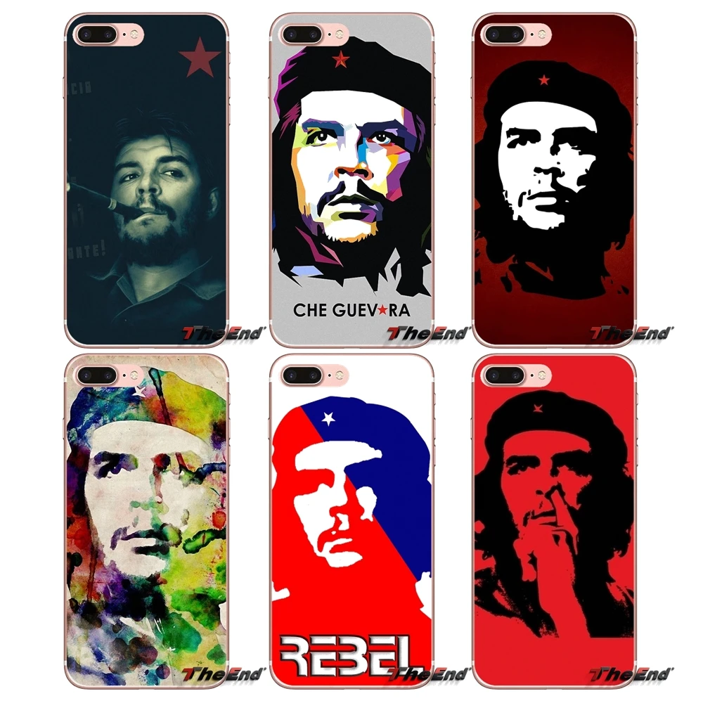 Мягкие прозрачные чехлы для Apple iPhone X 4 4S 5 5S SE 5C 6 6s 7 8 плюс Plus че Guevara|Чехлы-накладки| |