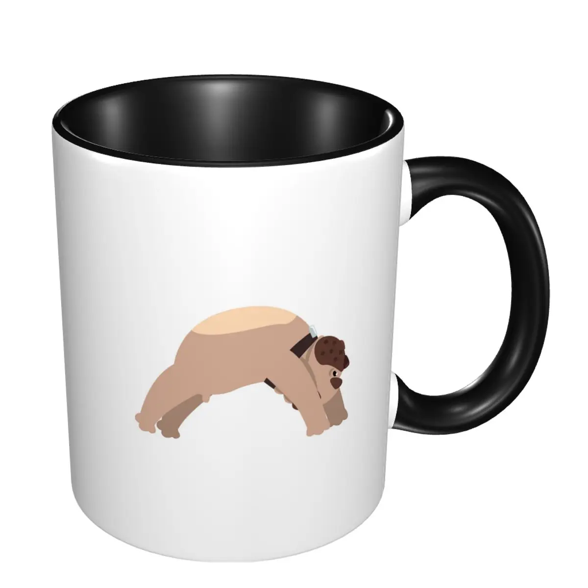 Кружка для йоги французского бульдога 2446 чашки кофейная чашка подставка кружка